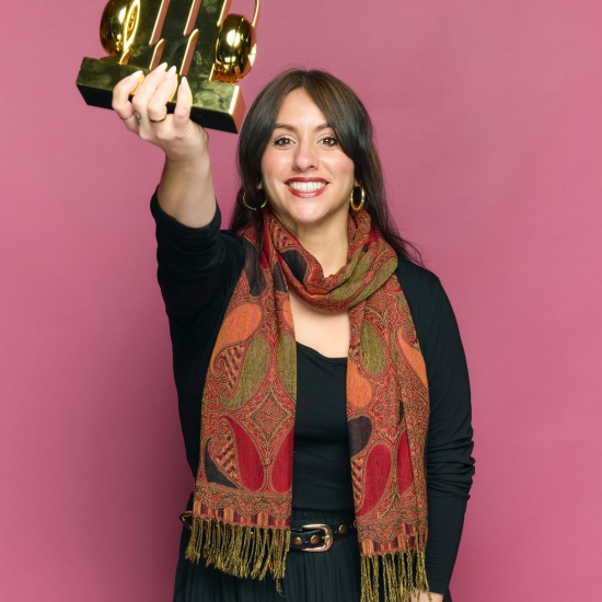 T.J. Raphael accepts the Signal Award for Liberty Lost