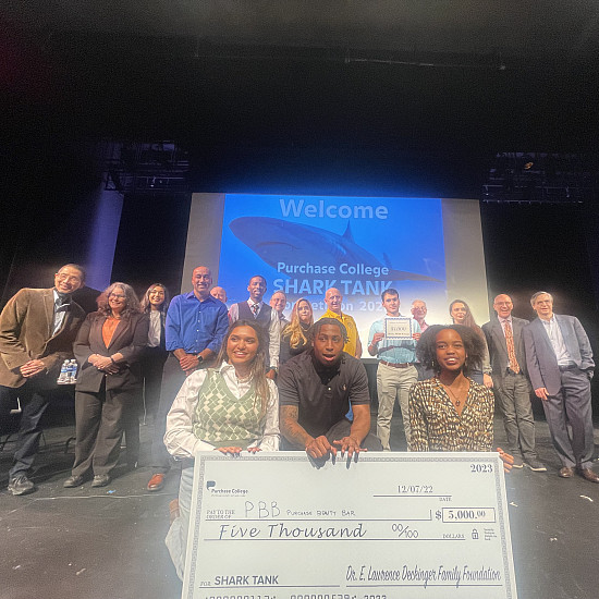 Participants in the annual Purchase Shark Tank-style competition for 2022.